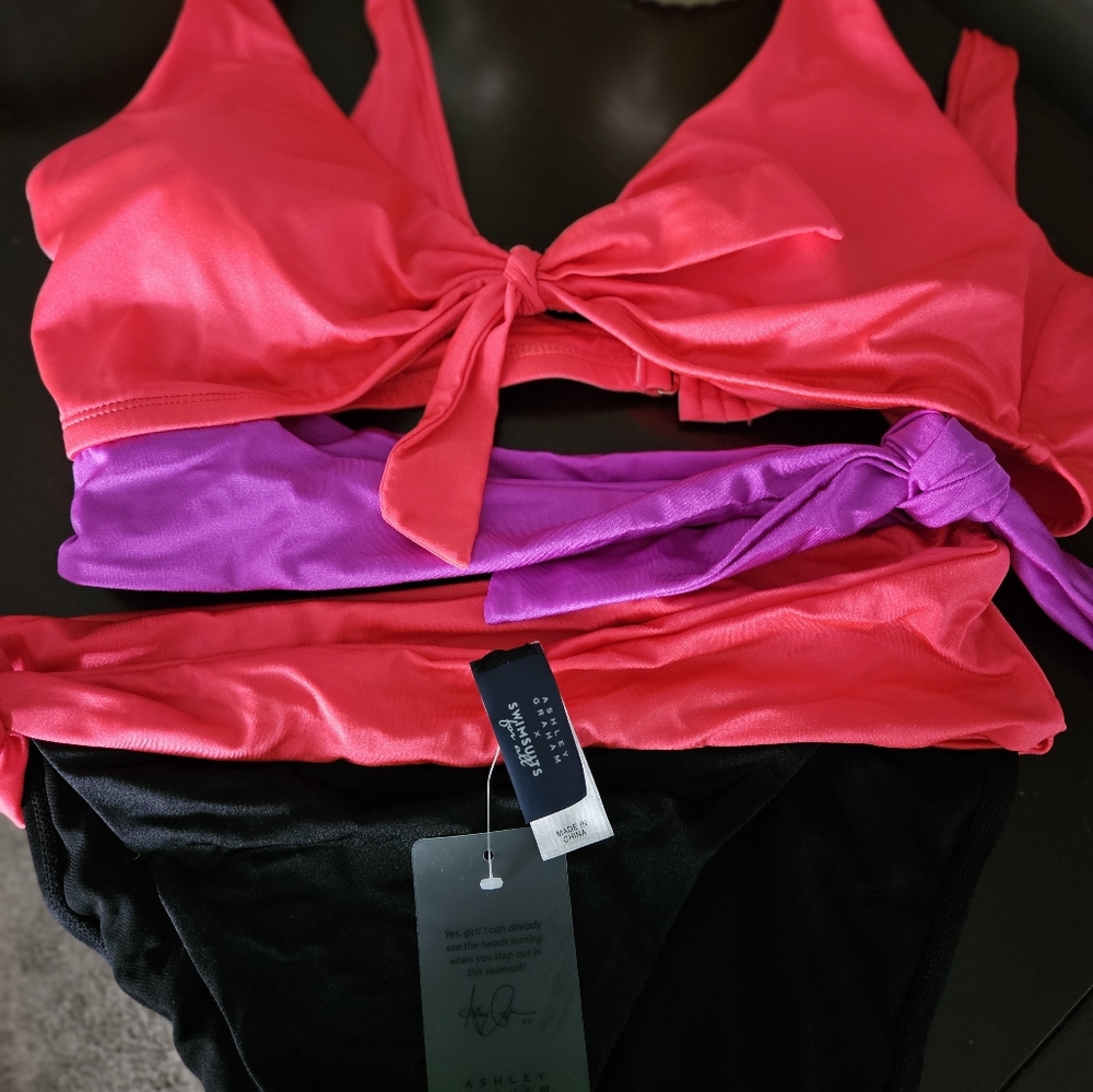 Ashley Graham X Swimsuits for All: Monokini with Cutouts, Size 14, with tags